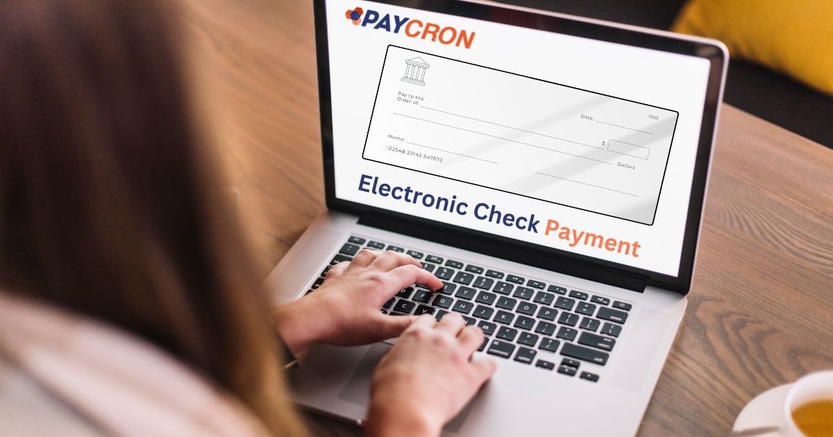 Electronic Check - Paycron